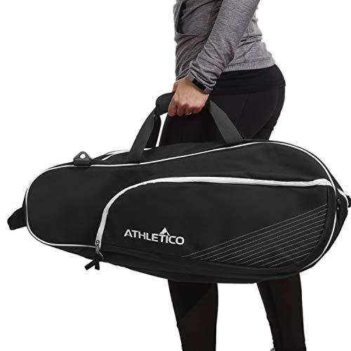 Athletico 3 Racquet Tennis Bag | Padded to Protect Rackets & Lightweight |  Professional or Beginner Tennis Players | Unisex Design for Men, Women