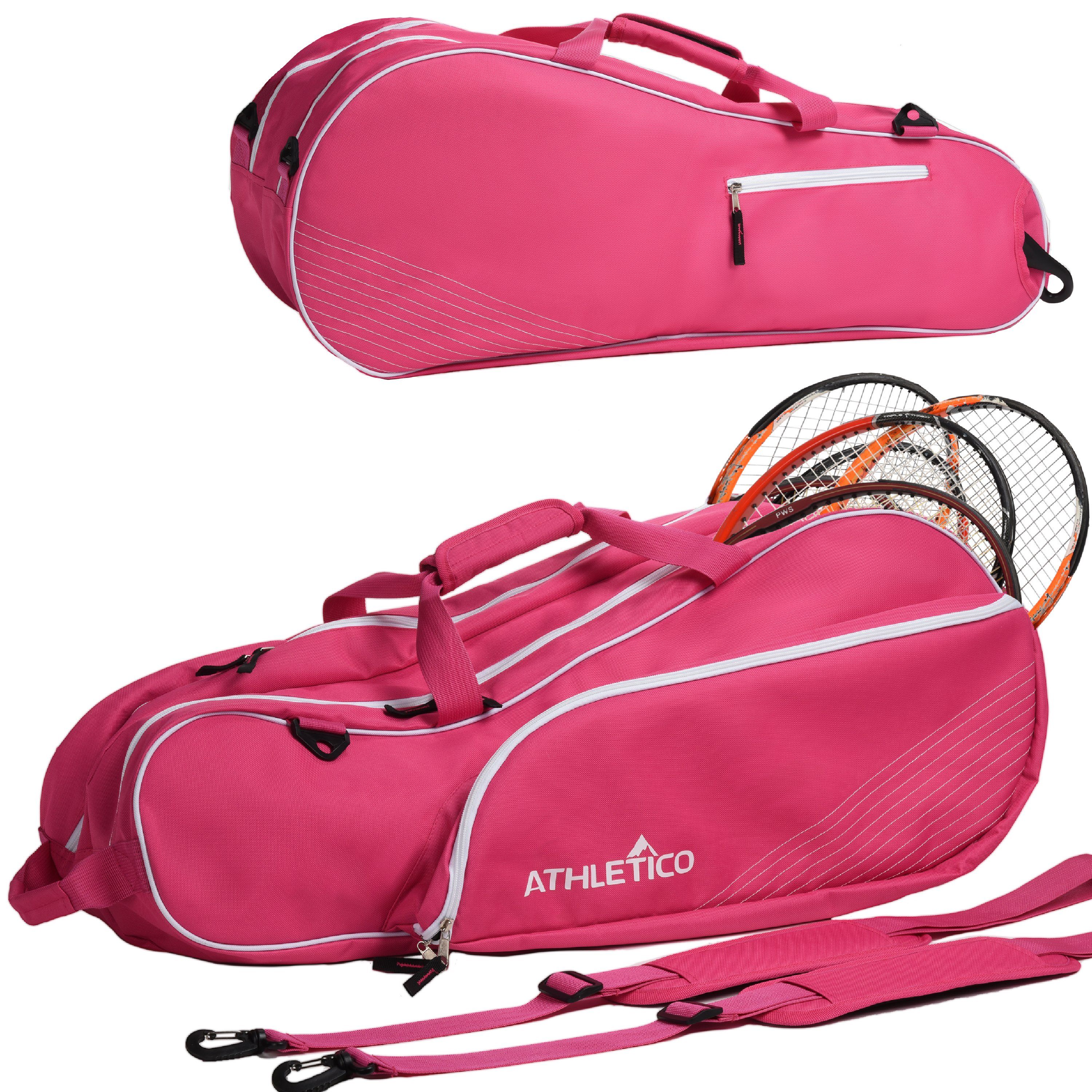 Athletico 3 Racquet Tennis Bag, Padded to Protect Rackets & Lightweight, Professional or Beginner Tennis Players