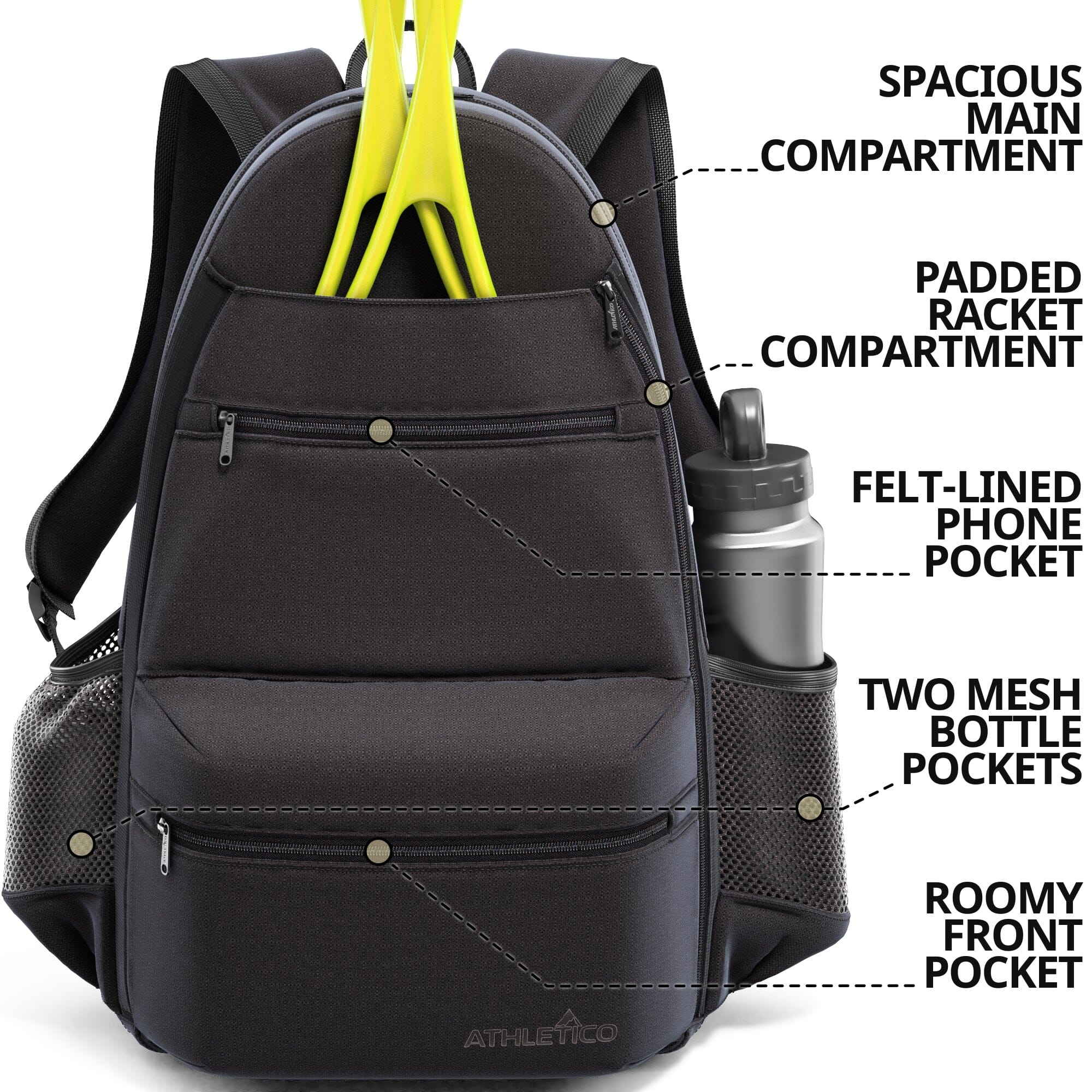 Luxury Tennis Backpack Exclusive Leather Tennis Bag Luxury 
