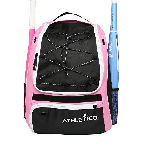  Youth Baseball Bag With Shoes Compartment and Fence Hook Holds  Bat, Glove, T-Ball & Softball Equipment, Backpack for Boys and Girls (Grey)  : Sports & Outdoors